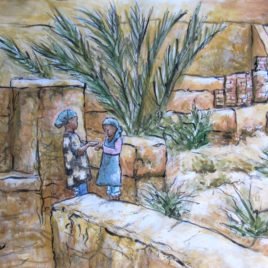 Desert Oasis – canvas print