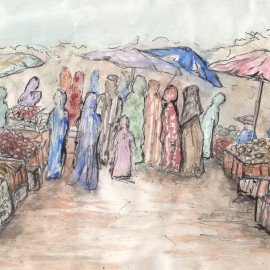 Market Day – giclee print